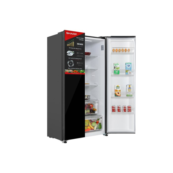 Tủ lạnh Sharp Inverter 532 lít Side By Side SJ-SBX530VG-BK