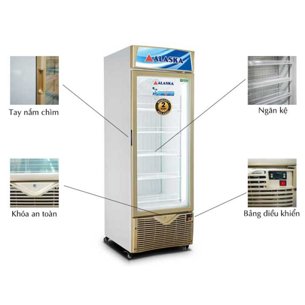 Tủ đông đứng 1 cánh Alaska 350 lít IF-350G