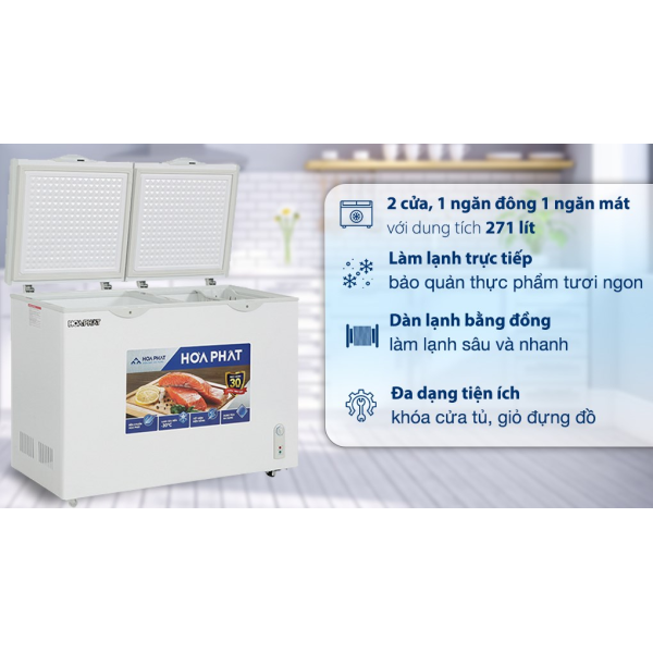 Tủ đông Hòa Phát 271 lít HPF BD6271
