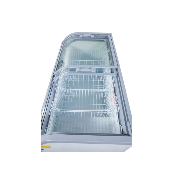 Tủ đông kính lùa cong Alaska Inverter 550 lít KC-550CI