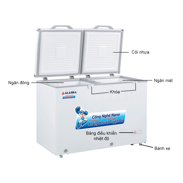 Tủ đông mát Alaska 208 lít BCD-3568N