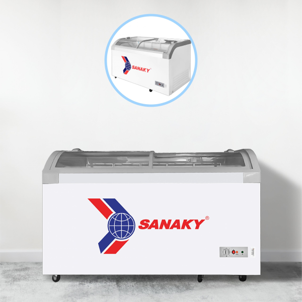 Tủ Đông Mặt Kính Cong Sanaky 750lít VH-1008KA