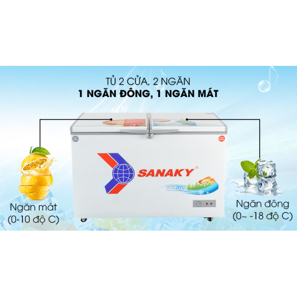Tủ Đông Mát Sanaky 260lít VH-3699W1
