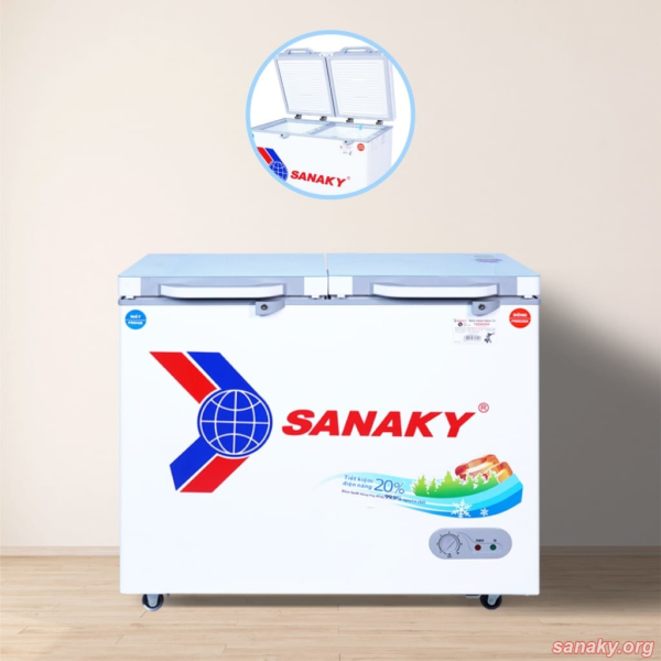 Tủ đông mát Sanaky 360lít VH-3699W2KD