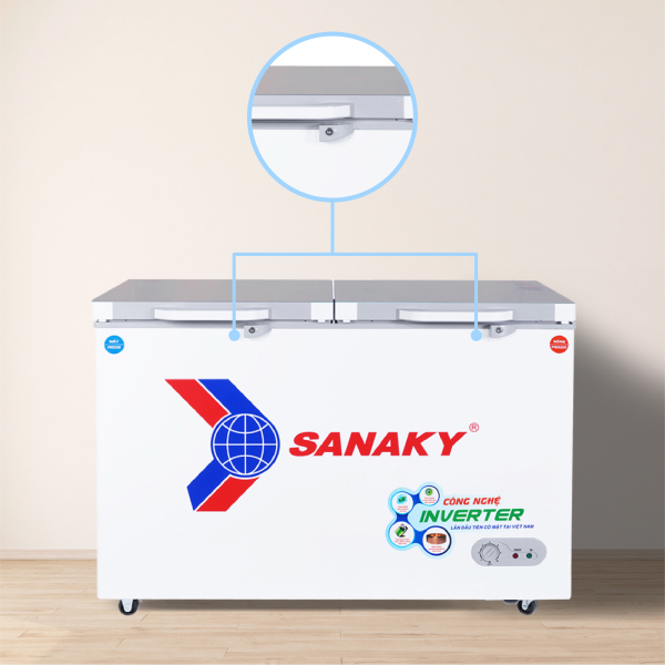 Tủ đông mát Sanaky 400lít VH4099W2KD