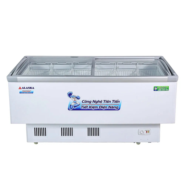 Tủ đông nằm kính cong Alaska 532 lít KN-400