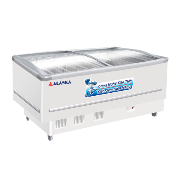 Tủ đông nằm kính cong Alaska 532 lít KN-400