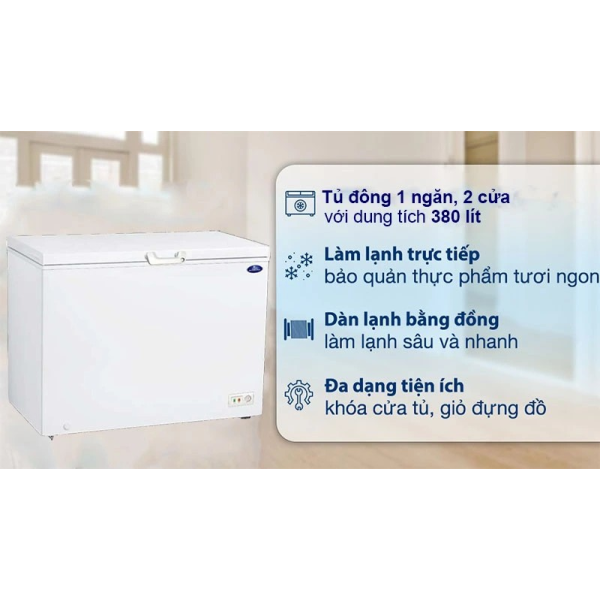 Tủ đông nằm Sanden SCF-0465 380L
