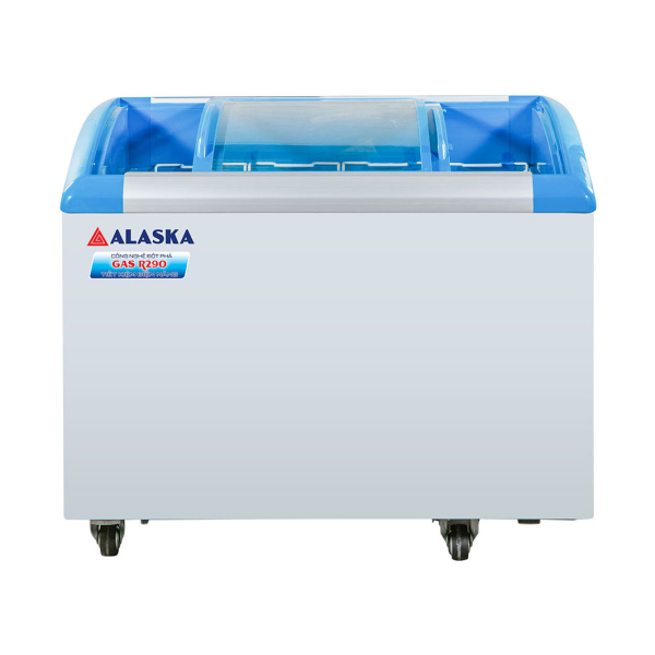 Tủ đông nắp kính cong Alaska 355 lít KC-203S