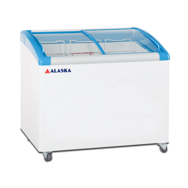 Tủ đông nắp kính cong Alaska 355 lít KC-203S