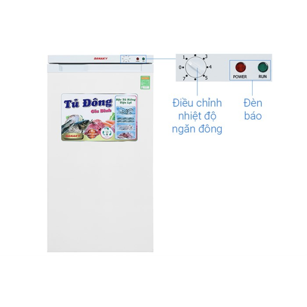 Tủ đông Sanaky 118 lít VH160VD 