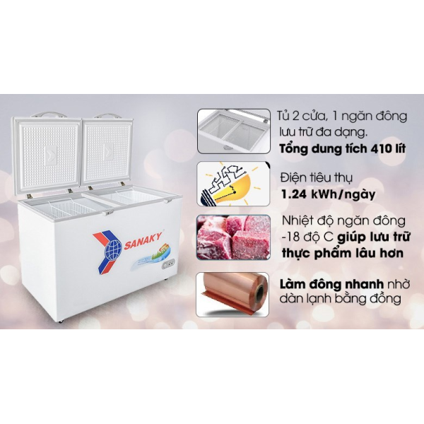 Tủ đông Sanaky 410 lít VH5699HYK