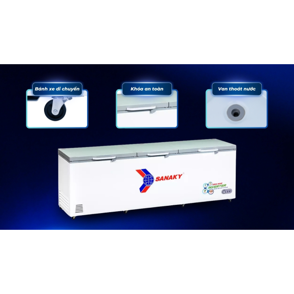 Tủ Đông Sanaky Inverter 1143.5Lít VH-1399HY4K