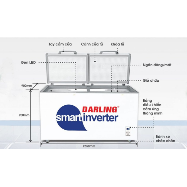 Tủ đông Darling Inverter 470 lít DMF - 4799 ASI