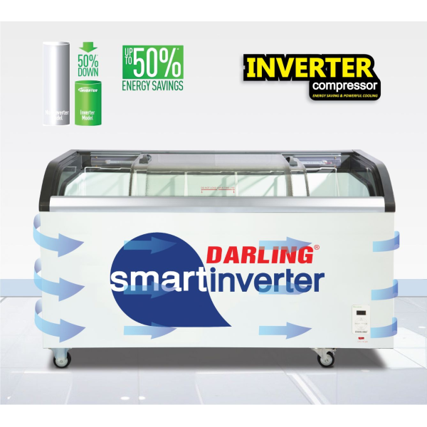Tủ kem Darling DMF-4079ASK 400 lít nắp kính lùa