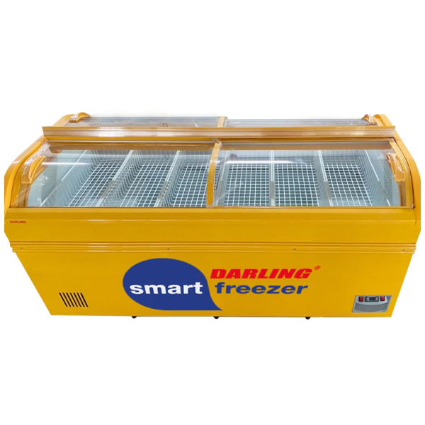 Tủ kem siêu thị DMF-10079ASKI 4 kính cong 2 bên 1100 lít