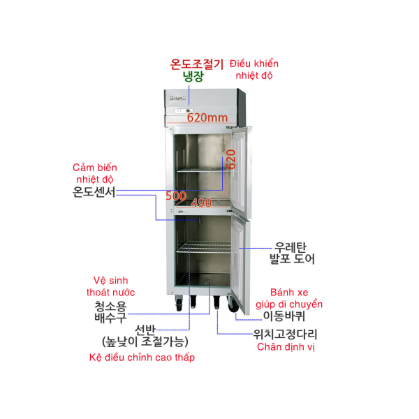 Tủ lạnh đứng 2 cửa Kistem KIS-XD25R 