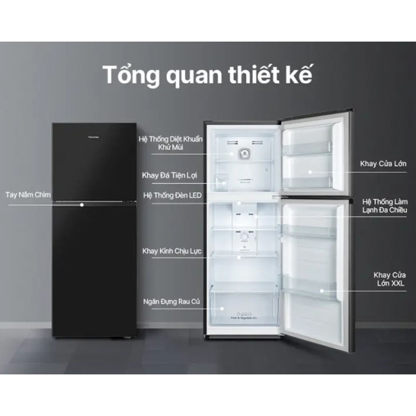 Tủ Lạnh Hisense Inverter 205 lít RT256N4EBN