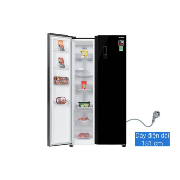 Tủ lạnh Sharp Inverter 442 lít SJ-SBX440VG-BK