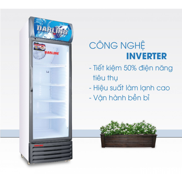 TỦ MÁT 1 CÁNH DARLING INVERTER 320L DL-3200A3 KÍNH LOW-E ĐEN