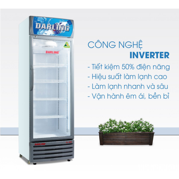 TỦ MÁT 1 CÁNH DARLING INVERTER 450L DL-4000A3 KÍNH LOW-E ĐEN