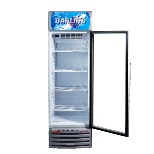 TỦ MÁT 1 CÁNH DARLING INVERTER DL-3600A5 380L KÍNH LOW-E ĐEN