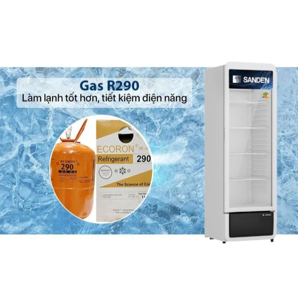 Tủ mát 1 cánh kính Sanden Intercool SPC-0290 266L