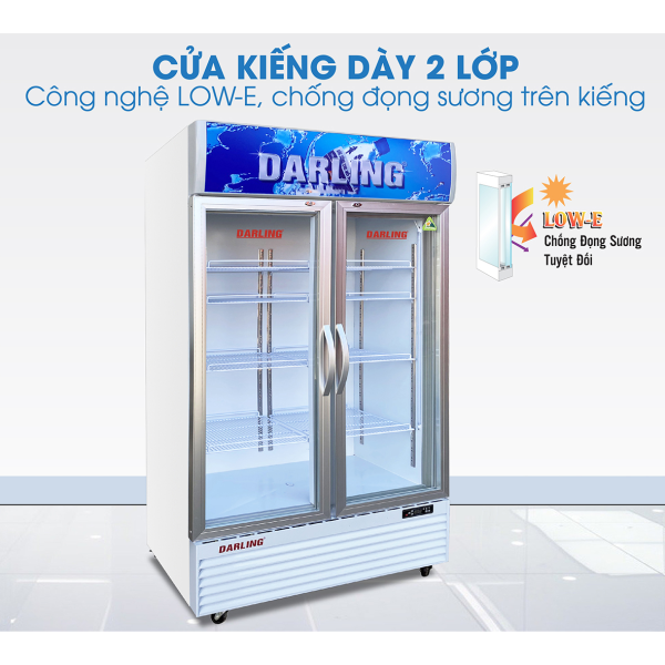 TỦ MÁT 2 CÁNH INVERTER ĐÈN LED 630L DL-7000A3
