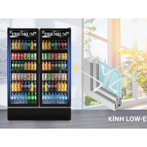 Tủ mát 2 cánh Inverter Sanden Premium SPB-1000P 842 lít