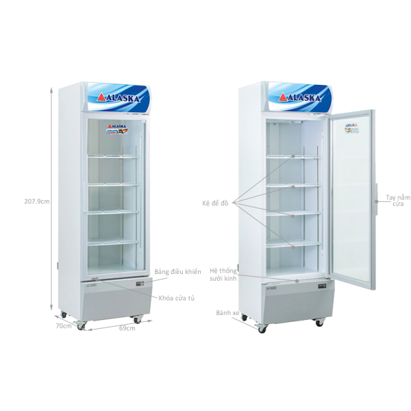Tủ mát Alaska 525 lít LC-525C