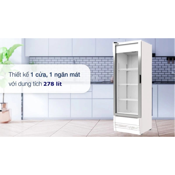 Tủ mát cửa kính Inverter Sanden SPB-0300 278L