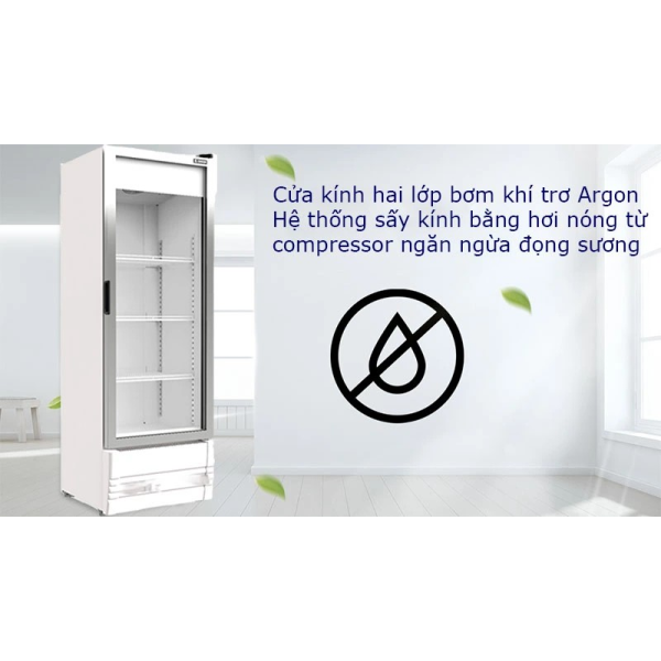 Tủ mát cửa kính Inverter Sanden SPB-0300 278L