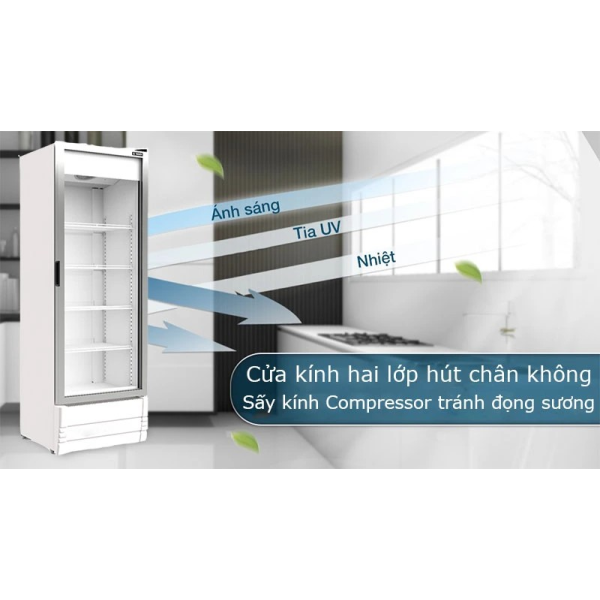 Tủ mát cửa kính Inverter Sanden SPB-0400 357L
