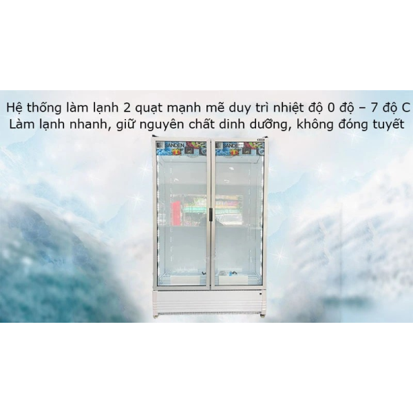 Tủ mát cửa kính Inverter Sanden SPB-1000 842L