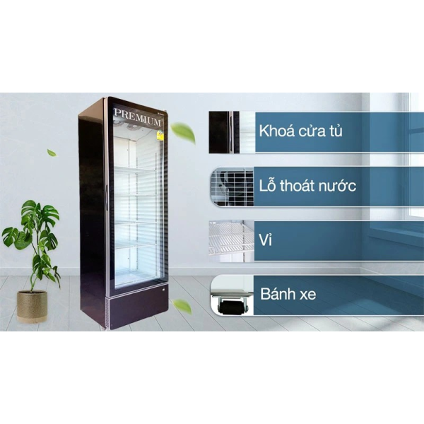 Tủ mát cửa kính Inverter Sanden SPB-1000P Premium 405L