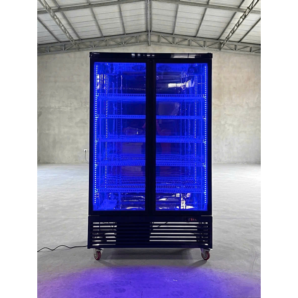 Tủ mát inox Lightcool 2 cánh LS-1260 1250L Đen