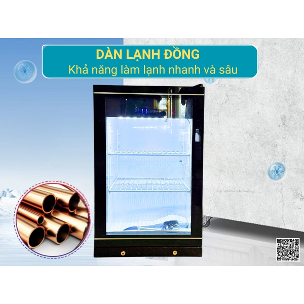 Tủ mát mini 1 cánh kính Lightcool LC-90
