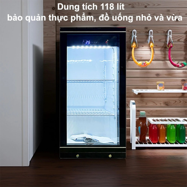Tủ mát mini 1 cửa kính Lightcool LC-138 118L