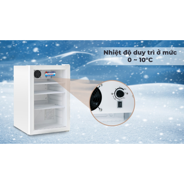 Tủ mát mini Alaska LC-70 70 lít- màu trắng