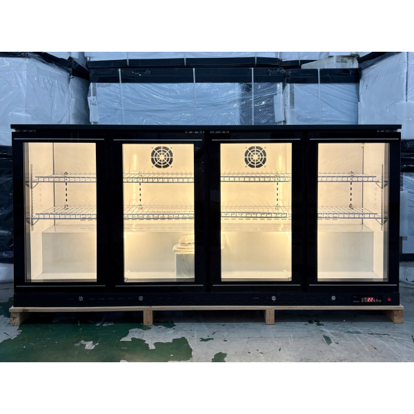 Tủ mát quầy bar cửa kính Lightcool LS-1800 370 lít Đen