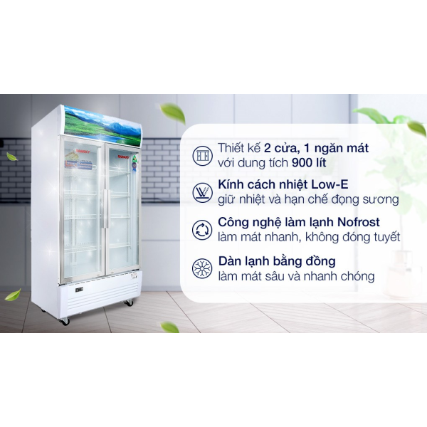 Tủ Mát Sanaky Inverter 900 Lít VH-1009HP3