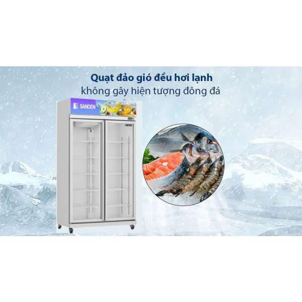 Tủ mát Sanden intercool YPC-1100 780L 
