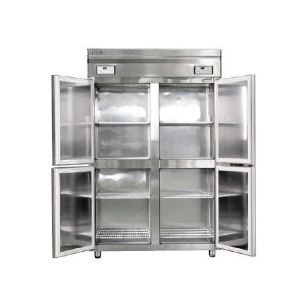 Tủ nửa đông nửa mát 4 cánh Happys HWI-45CFR Có quạt 