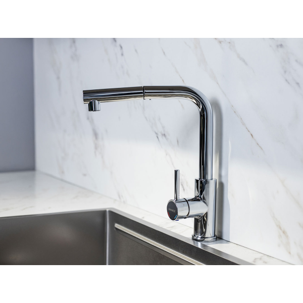 Vòi rửa chén dây rút nóng lạnh GrandX GXF02