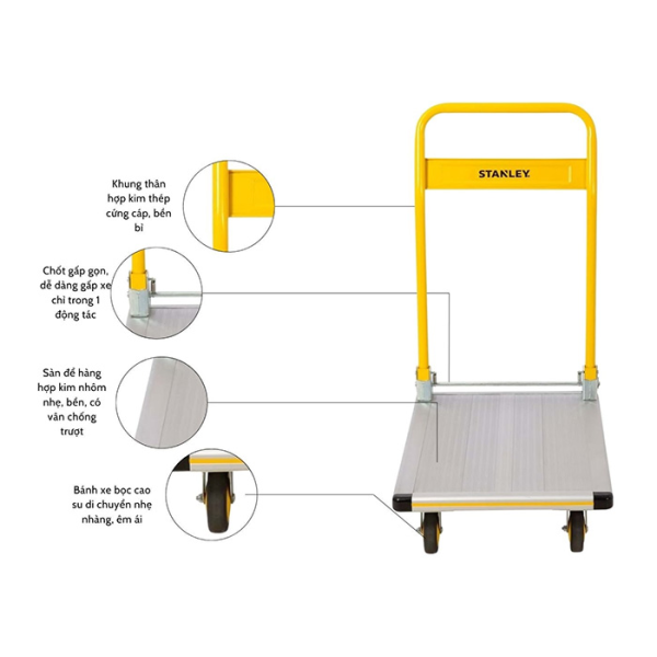 Xe đẩy hàng 4 bánh Stanley SXWTI PC510