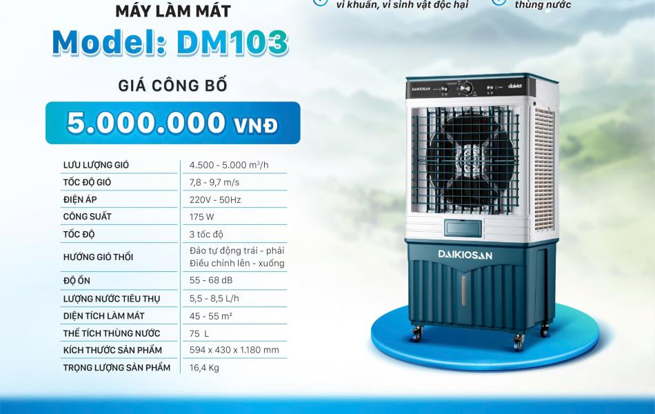 Quạt Điều Hòa Daikiosan DM103