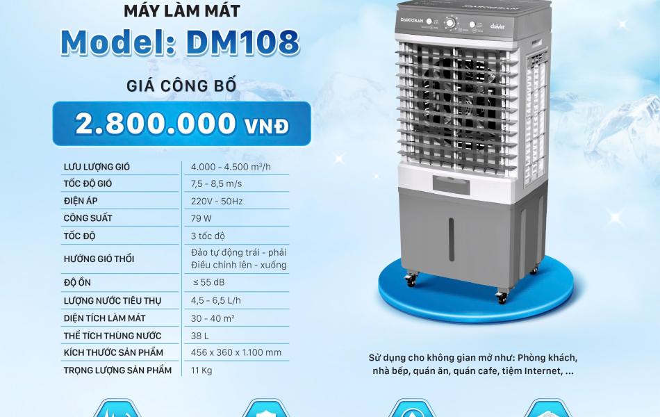 Quạt điều hòa Daikiosan DM108