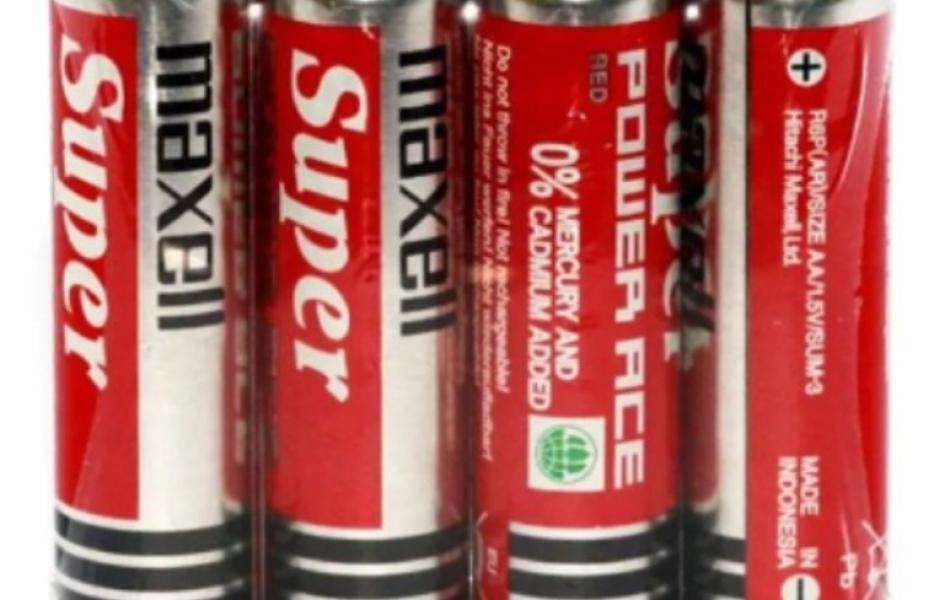 THÙNG PIN PIN TIỂU AA 1.5v MAXELL SUPER R6P(AR) 4P (4 VIÊN) - HÀNG CHÍNH HÃNG