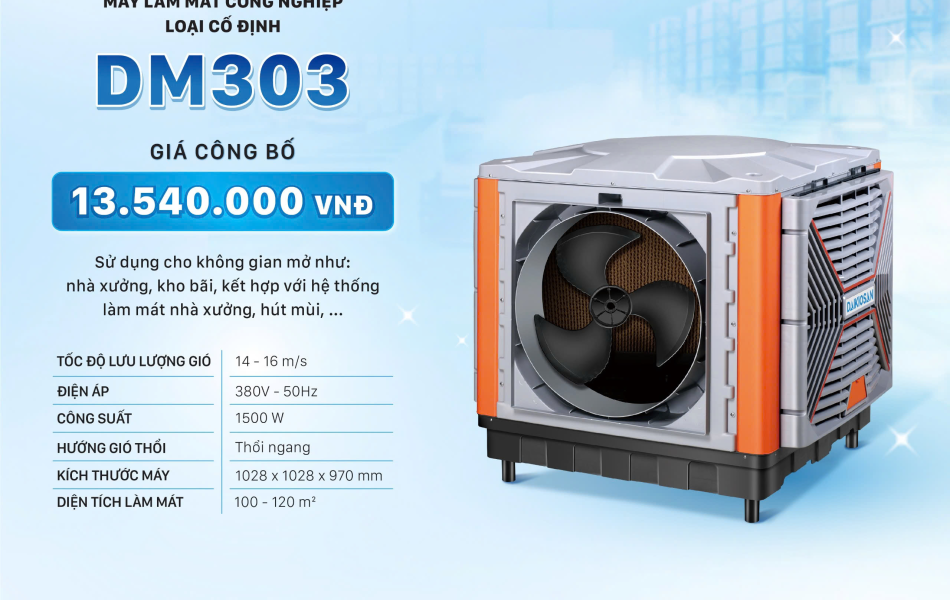 Máy làm mát công nghiệp Daikiosan DM303