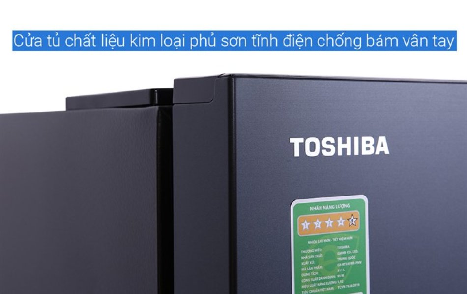 Tủ lạnh Toshiba Inverter 311 lít GR-RT395WE-PMV(06)-MG